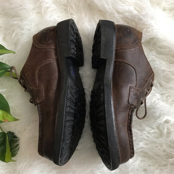 Wolverine brown leather lace up shoes EUC - Picture 3 of 8